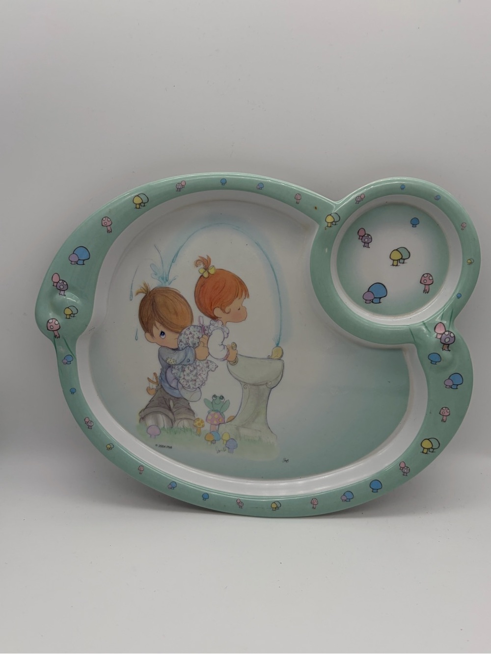 Precious Moments Mushroom Luv n  Care Childrens Dish Set - Melamine